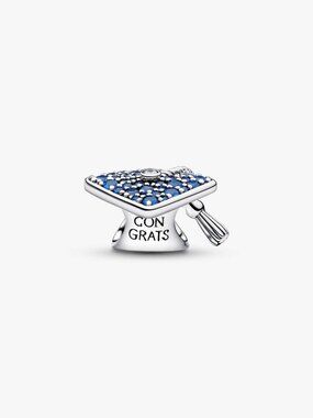 Pandora Sparkling Blue 2026 Graduation Cap Charm